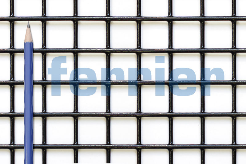 Ferrier black PVC 1" x 1" x 12.5 ga weldmesh