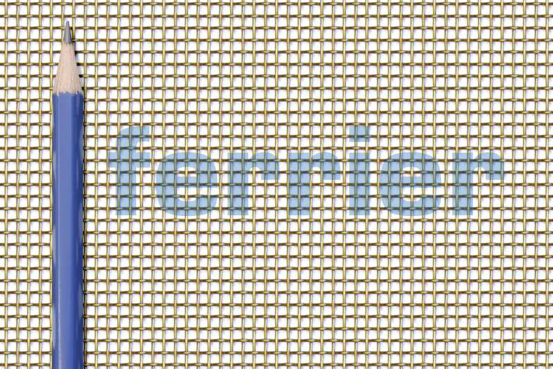 Ferrier brass 14 x 14 mesh x .020 weavemesh